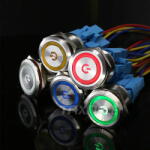 Taxnele 22mm Metal Annular Push Button Switch (LB-22B)