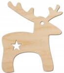 Loveart Rétegelt Lemezből Készült Dekoráció Fából készült rénszarvas medál (LV-SK44)