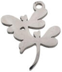  Ezüst Színű Nemesacél Szitakötő Charm