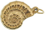 Arany Színű Nemesacél Csiga Kagyló Medál