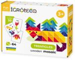 IGROTECO Mozaic triunghiuri din lemn 64 piese (IG194)