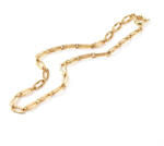  18K Aranyozott Nemesacél Charm Nyaklánc - gyongykavics - 3 900 Ft