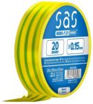 Sas Изолирбанд SAS Hero-Flex 100-01-006 - жълто-зелен, 19 мм× 20 м (100-01-006)