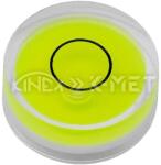K-MET Кръгъл нивелир жълто-зелен K-MET 5022-01-025- D25x10.5 mm (5022-01-025)