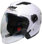 Roy Casca moto semi-integrala cu ochelari pentru adulti, Safebet HF-223, culoare alb, marime L (ROY10418) - mxenduro