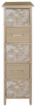 AdTrend Comoda lemn natur alb 26 x 32 x 98 cm (120262) Comoda