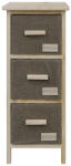 AdTrend Comoda lemn maro textil negru 26 x 32 x 62 cm (120274) Comoda