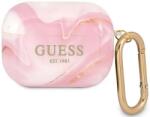 Guess Husă Guess GUAPUNMP pentru AirPods Pro, roz, Marble Collection (GUAPUNMP)
