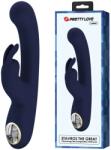  Вибратор с клитор стимулатор, LCD дисплей - Lamar Rabbit Vibrator Blue (D-237395)