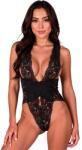  Дантелено боди, дълбоко деколте и открит гръб - Velmore Black L/XL (D-244638)
