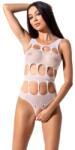  Боди с интимен отвор, секси разрези - BS083 Body White S/M/L (D-227389)