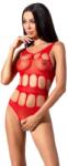  Боди с интимен отвор, секси разрези - BS083 Body Red S/M/L (D-227388)