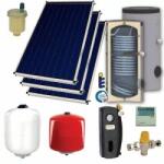 SUNSYSTEM Pachet 3 panouri solare plane Sunsystem 2.15 mp cu boiler bivalent de 400 litri (S2-P2.15MP-B400)