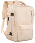 Peterson Hátizsák Peterson 40x30x20 Utazó Repülőgéphez Kézipoggyász Kabin Erős (Beige)