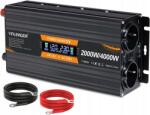  Yinleader 2000w 12v 230v Power Inverter Lcd-vel, 2 Eu és Usb aljzat