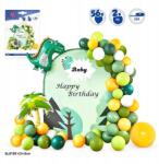  58 db-os lufi szett Szülinapi Dinoszaurusz motívum