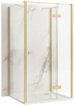 Rea Cabina de dus Rea Atlas 80x90 cu deschidere pe dreapta auriu periat (KPL-K4873)