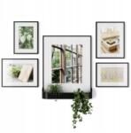 Umbra Képkeretek fekete akasztós, fali képkeret szett Matinee 5 nappaliba (217520)