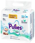 Pufies Бебешки влажни кърпички Pufies Clean care - 99% вода, multipack 4 x 64 броя (3800024037047) - baby