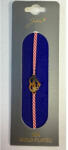Flippy Bratara Placata cu Aur 24k, Jolie, Model INIMA MAMA, Martisor Bratara, cu Snur Alb Rosu, Auriu (teo-165482)