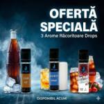 Drops Pachet Promoțional DROPS "All In" (Nicotină Inclusă) - Trio-ul Răcoritor (Cola, Energy & Cherry) Lichid rezerva tigara electronica