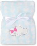 Babymatex RICCO takaró hímzéssel 75x100 cm - Világoskék Mráčik (MX-51453)