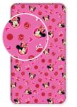 Jerry Fabrics Pamut lepedő 90x200 + 25 cm - Minnie "Hearts 02 (J-17FT256)