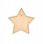 Loveart Fa medál dekoráció Csillag dekoráció 6cm (2131)