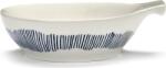 Serax Boluri pentru gustări Feast, 13 cm, alb-albastre, set 4 buc (B8921012B) Castron