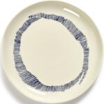 Serax Farfurii pentru mic dejun Feast, 19 cm, alb-albastre, 2 buc (B8921004B)