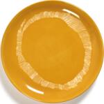 Serax Farfurii pentru mic dejun Feast, 19 cm, galben-albe, set 2 buc (B8921004D)