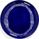 Serax Farfurii de masă Feast, 26, 5 cm, albastru închis-alb, set de 2 buc (B8921006A)