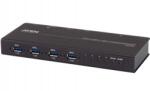 ATEN Switch KVM industrial ATEN US3344I, 4x USB-A 3.2 Gen 1, 4x USB-B female, Black (US3344I-AT)