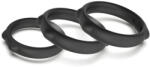 FUKR Caty Rings - 3 db prémium fekete péniszgyűrű