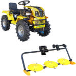 ProGarden Minitractor ProGARDEN Campo T18 V25.1 4x4 18CP benzina hidraulica fata-spate roti 6.00-12 Cositoare frontala rotativa cu 3 discuri (4560000103/2) - agropro
