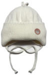  Minimanó Kötős Pillangós Kötött Lány Sapka (38-40) - Ekrü