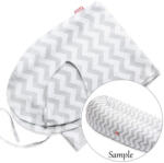 Scamp Formázható univerzális szoptatós párna pamut huzat - Zigzag Grey White