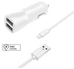 FIXED FIX 2xUSB, USB/Lightning, 1m MFI, 15W, fehér FIXCC15-2UL-WH