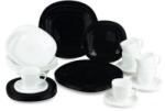 Luminarc Serviciu de Masa 30 Piese, Portelan, Carine, Alb si Negru (MRK-500030)