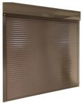 Casa Deco Logistics Usa de garaj rulou aluminiu maro lamela 55 mm actionare manuala cu arc si incuietoare cu cheie