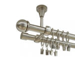 Casa Deco Logistics Galerie dubla TODI MAX prindere tavan 19 mm inox Suport draperie