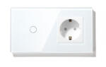 Torelectric Întrerupător tactil simplu cap scara/cruce + Priza M1