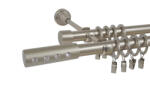 Casa Deco Logistics Galerie dubla ALLURE 19/19 mm CROM MAT Suport draperie