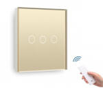 Torelectric Întrerupător tactil triplu cu senzor telecomandă M1 crem