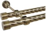 Casa Deco Logistics Galerie TWIST dubla DOP fara inele 19/19 mm - aur antic Suport draperie