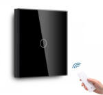 Torelectric Întrerupător tactil simplu dimabil cu senzor telecomandă M1 negru