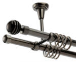 Casa Deco Logistics Galerie dubla tavan Saturn onyx 19mm/19mm Suport draperie