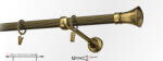 Casa Deco Logistics Galerie simpla striat PRINCE 19 mm - aur antic Suport draperie