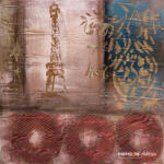 MENDOLA Tablou Pictat Manual La Parisienne, 40x40 Cm