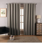 Casa Deco Logistics SET DRAPERIE BLACKOUT GRI INCHIS Casa Deco Logistics, CU REJANSA DE BARA